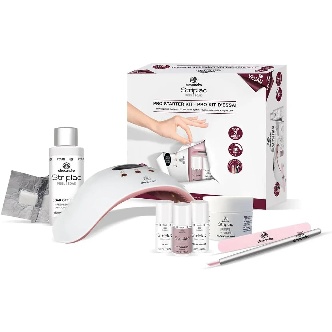 alessandro Striplac Pro UV Nail Polish Starter Kit 15‑Minute Manicure - Gomix Brands Outlet